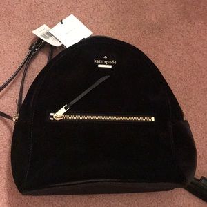 Kate spade velvet backpack